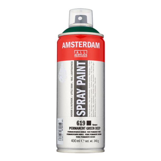 Amsterdam Akrylspray 619 Permanent green Deep - 400 ml