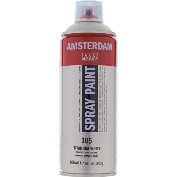 Amsterdam Akrylspray 105 Titanium white - 400 ml