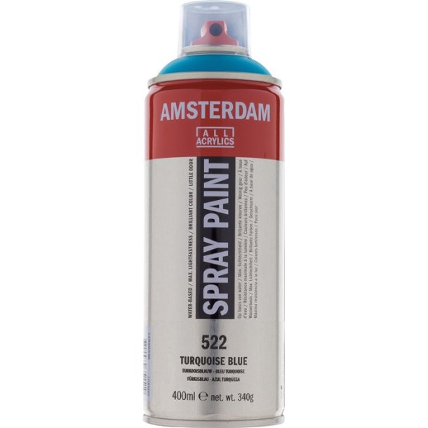 Amsterdam Akrylspray 522 Turquoise blue - 400 ml