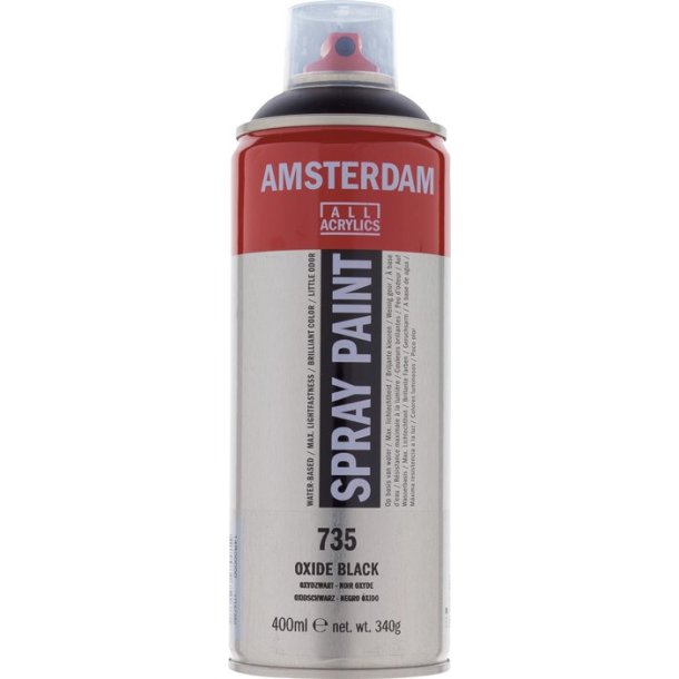 Amsterdam Akrylspray 735 Oxide black - 400 ml