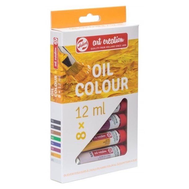 Talens Art Creation olie farvest m/8 tuber &aacute; 12 ml