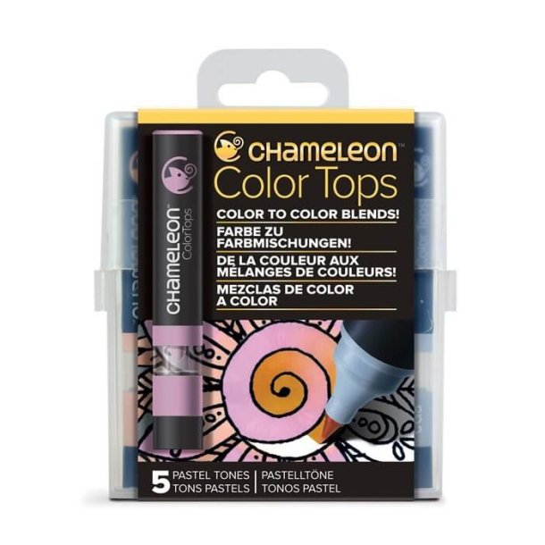Chameleon 5 Pen Pastel tones color tops set