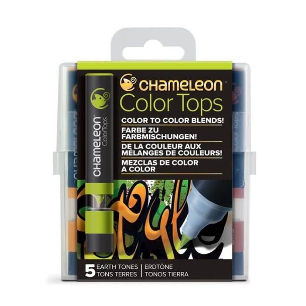 Chameleon  5 Pen Earth tones color tops set