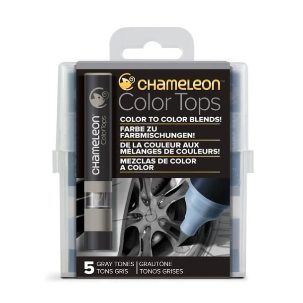 Chameleon  5 pen Gray Tones color tops set