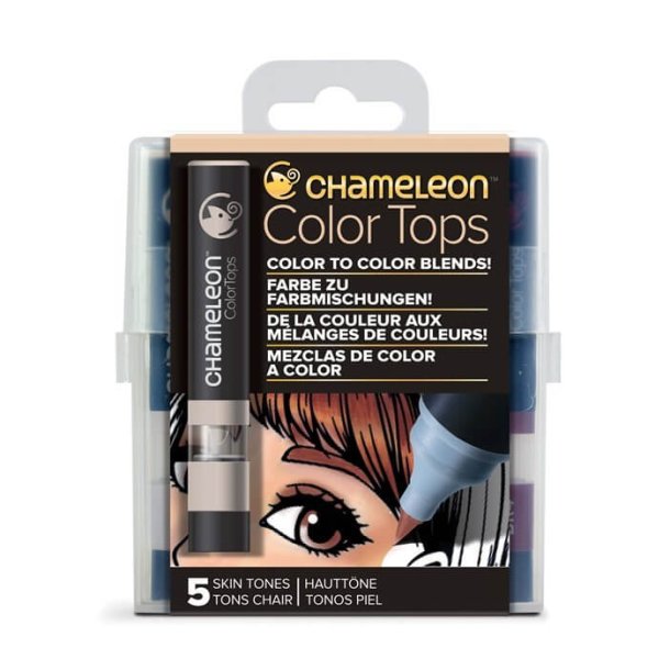 Chameleon  5 Pen Skin tones color tops set