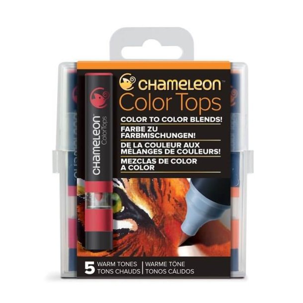 Chameleon  5 Pen Warm tones color tops set