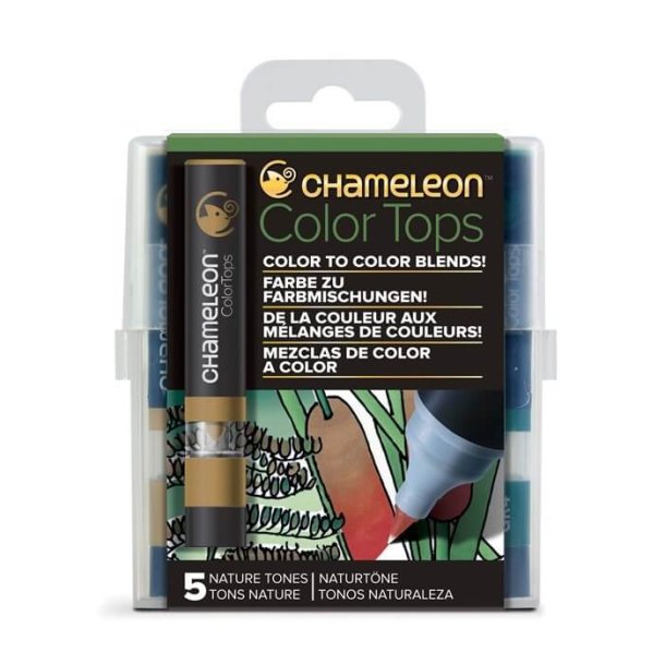 Chameleon  5 Pen Nature tones color tops set