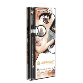 5 Pen Skin Tones Set