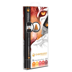 5 Pen Warm Tones Set