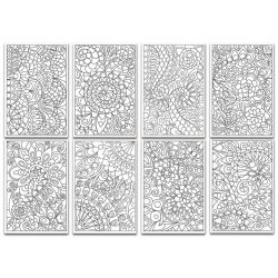 Chameleon Floral Patterns Color Cards