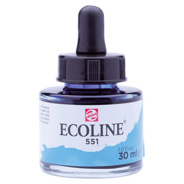 Talens Ecoline akvarelmaling 551 Sky Blue LIght - 30 ml