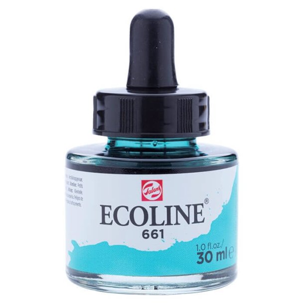 Talens Ecoline akvarelmaling 661 Turquoise Green - 30 ml