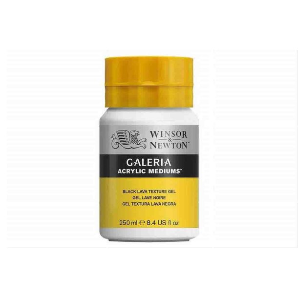 Winsor &amp; Newton Galeria Black Lava Texture Gel - 250 ml