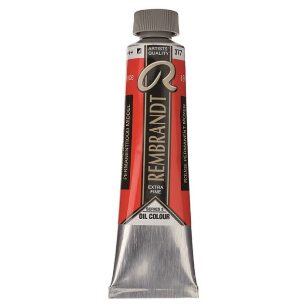 Rembrandt Oliemaling 377 Permanent Red Medium - 40 ml