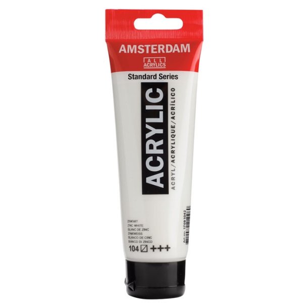 Amsterdam Standard akrylmaling 104 Zinc white - 120 ml