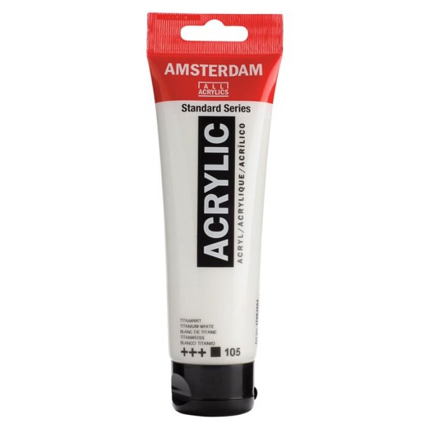 Amsterdam Standard akrylmaling 105 Titanium white - 120 ml