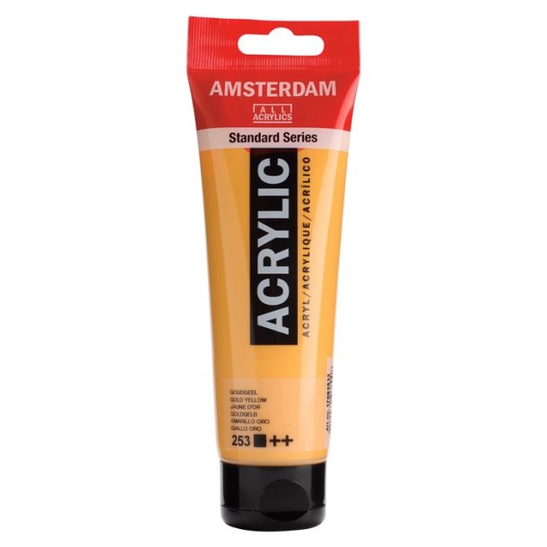Amsterdam Standard akrylmaling 253 Gold yellow - 120 ml