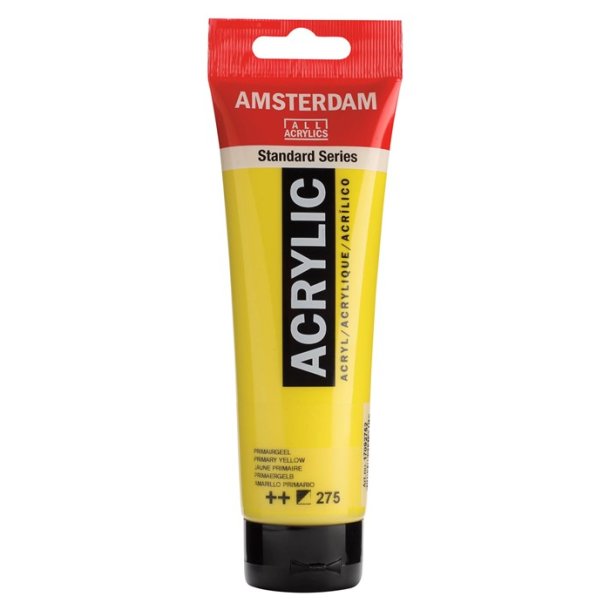 Amsterdam Standard akrylmaling 275 Primary yellow - 120 ml