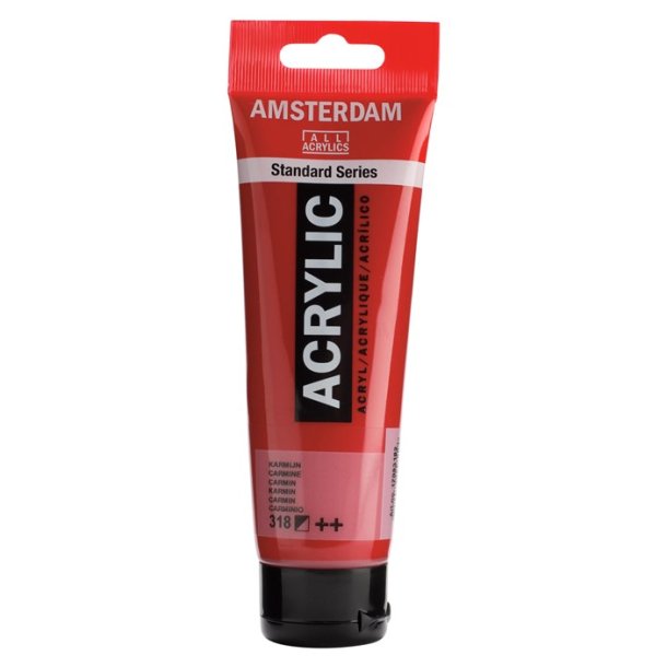 Amsterdam Standard akrylmaling 318 Carmine - 120 ml