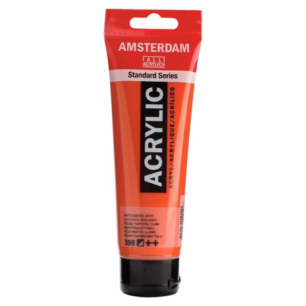 Amsterdam Standard akrylmaling 398 Naphtol red Light - 120 ml
