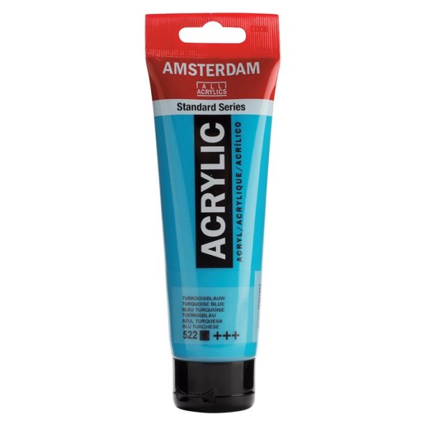 Amsterdam Standard akrylmaling 522 Turquoise blue - 120 ml