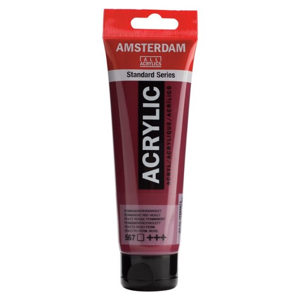 Amsterdam Standard akrylmaling 567 Permanent red violet - 120 ml