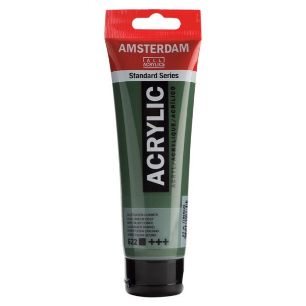 Amsterdam Standard akrylmaling 622 Olive green Deep - 120 ml