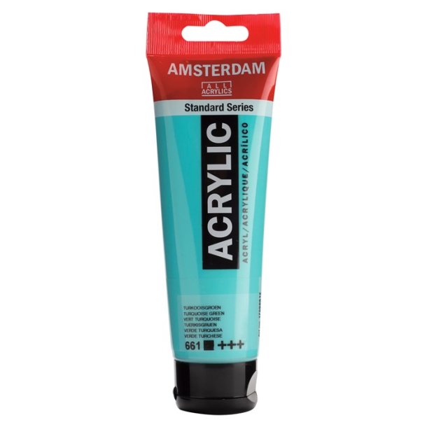 Amsterdam Standard akrylmaling 661 Turquoise green - 120 ml