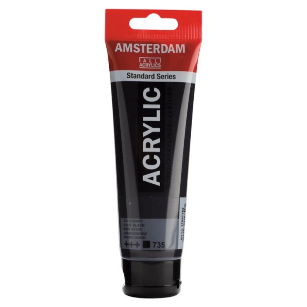 Amsterdam Standard akrylmaling 735 Oxide black - 120 ml