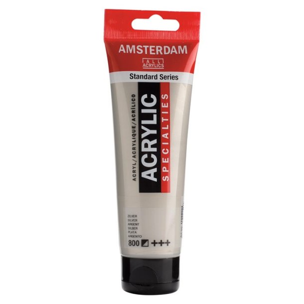 Amsterdam Standard akrylmaling 800 Silver - 120 ml
