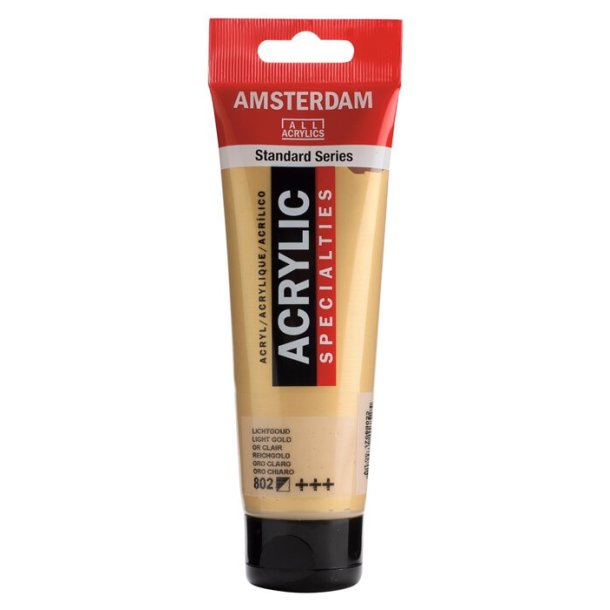 Amsterdam Standard akrylmaling 802 Light gold - 120 ml