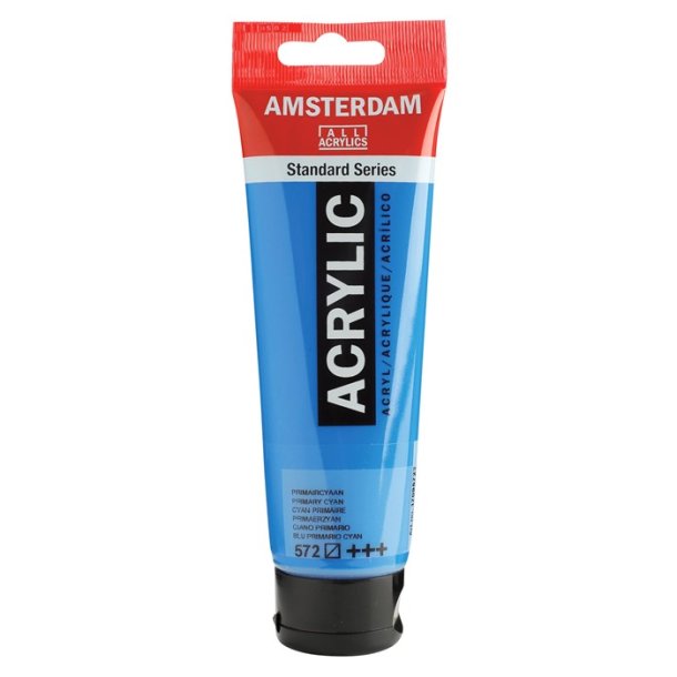 Amsterdam Standard akrylmaling 572 Primary cyan - 120 ml