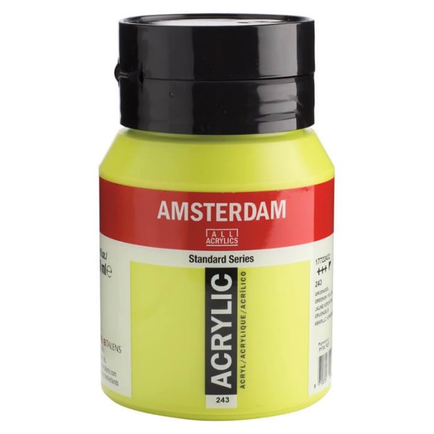 Amsterdam Standard akrylmaling 243 Greenish yellow - 500 ml