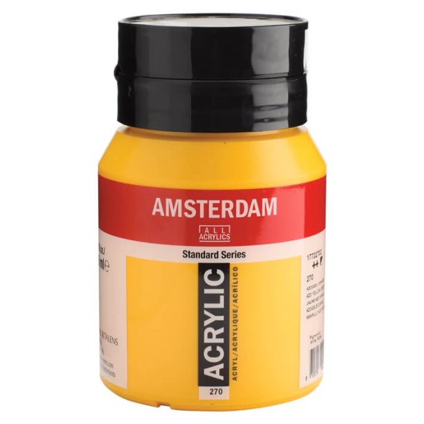 Amsterdam Standard akrylmaling 270 Azo yellow Deep - 500 ml