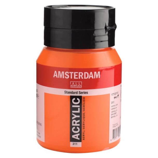 Amsterdam Standard akrylmaling 311 Vermillon - 500 ml