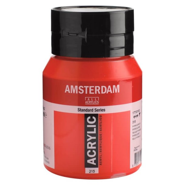 Amsterdam Standard akrylmaling 315 Pyrrole red - 500 ml