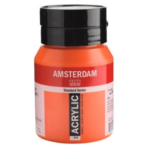 Amsterdam Standard akrylfrg 398 Naphtol red Light - 500 ml