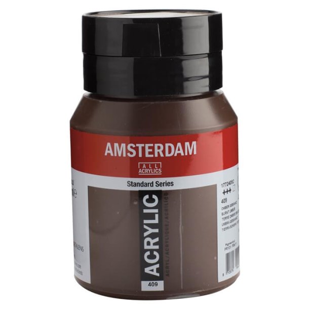 Amsterdam Standard akrylmaling 409 Burnt umber - 500 ml