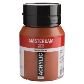 Amsterdam Standard akrylfrg 411 Burnt sienna - 500 ml