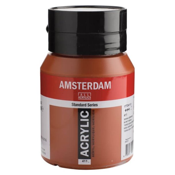 Amsterdam Standard akrylmaling 411 Burnt sienna - 500 ml