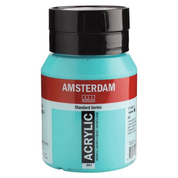 Amsterdam Standard akrylmaling 661 Turquoise green - 500 ml