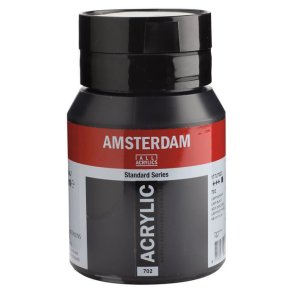 Amsterdam Standard akrylfrg 702 Lamp black - 500 ml