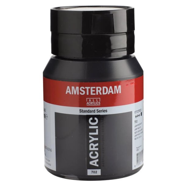 Amsterdam Standard akrylmaling 702 Lamp black - 500 ml