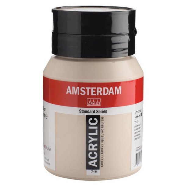 Amsterdam Standard akrylmaling 718 Warm grey - 500 ml