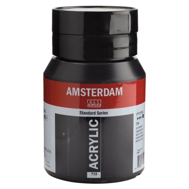 Amsterdam Standard akrylmaling 735 Oxide black - 500 ml