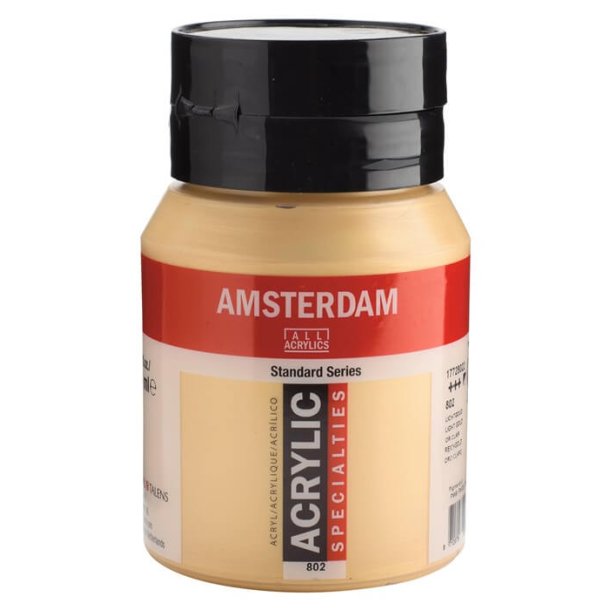 Amsterdam Standard akrylmaling 802 Light gold - 500 ml