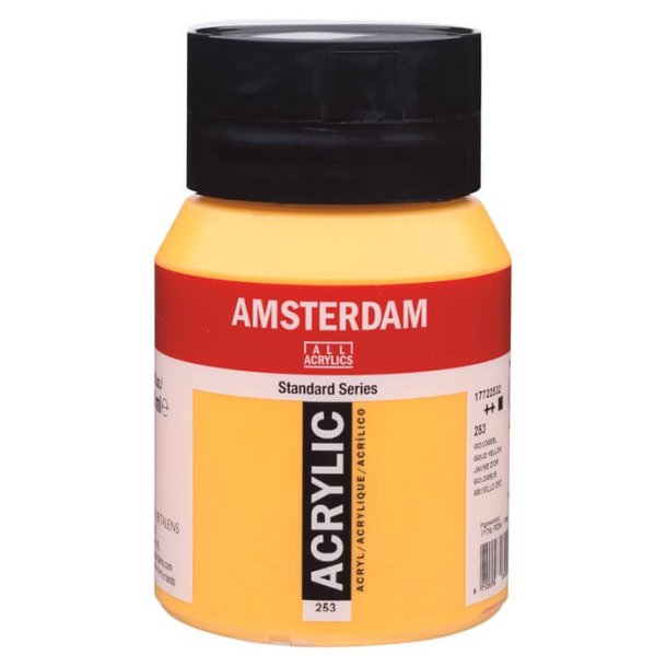 Amsterdam Standard akrylmaling 253 Gold yellow - 500 ml