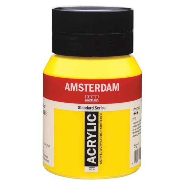 Amsterdam Standard akrylmaling 272 Transparent yellow Medium - 500 ml