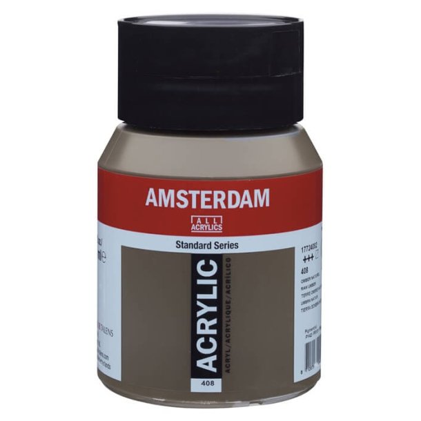 Amsterdam 408 Raw umber i 500 ml | Høj kvalitets akrylmaling