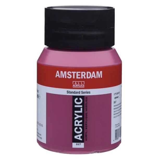 Amsterdam Standard akrylmaling 567 Permanent red violet - 500 ml